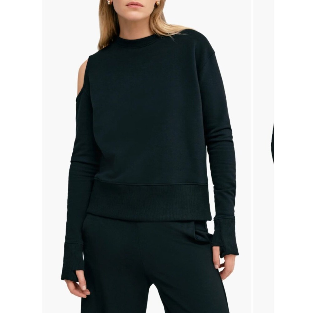 NWT Marcella William Cutout Sweatshirt Black size XS